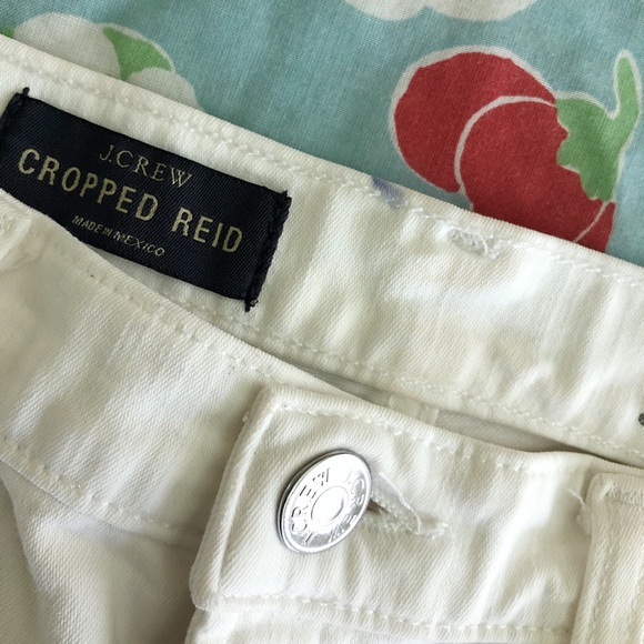 J. Crew cropped Reid jeans in chalk size 28 - Picture 3 of 7